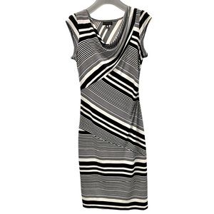 Worthington black & white cocktail dress, size S